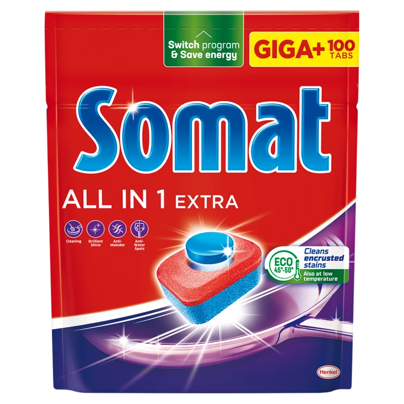 Somat All in 1 Extra gépi mosogatótabletta 100 db 1660 g