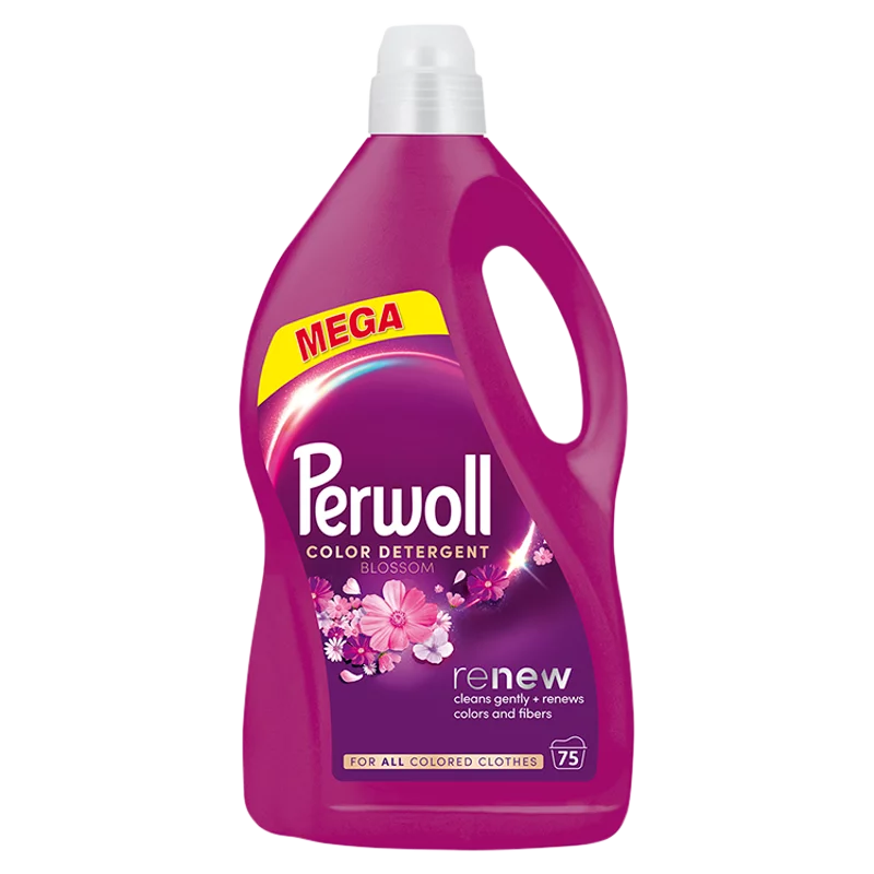 Perwoll Renew Blossom univerzális finommosószer elegáns illattal 75 mosás 3,75 l