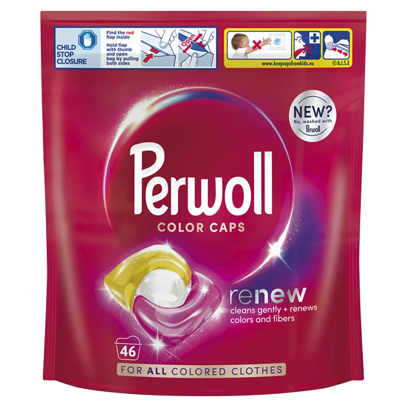 Perwoll Renew Color finommosószer koncentrátum gépi mosáshoz színes ruhaneműkhöz 46 mosás 621 g