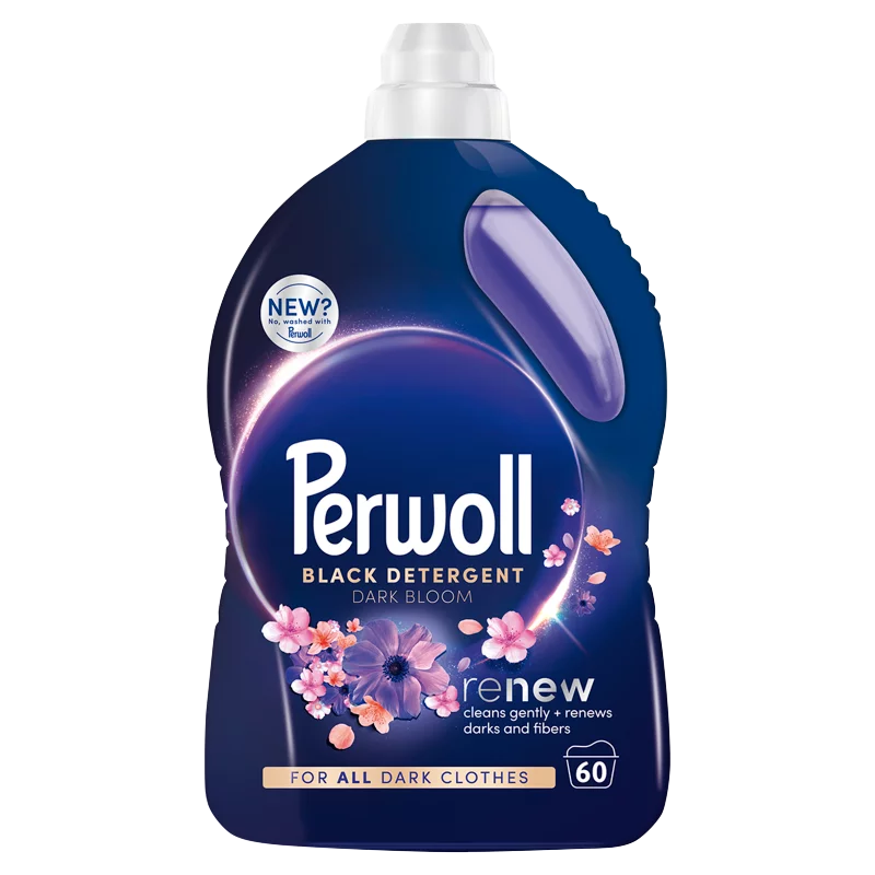 Perwoll Renew Dark Bloom finommosószer fekete és sötét textíliákhoz 60 mosás 3 l