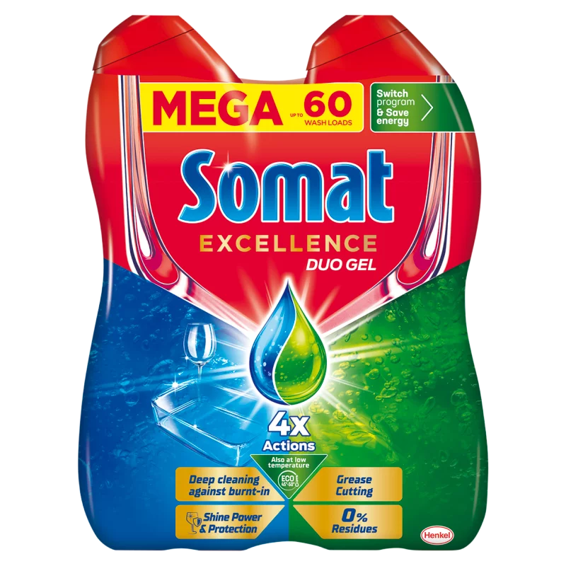Somat Excellence Duo Gel mosogatógél 2 x 540 ml