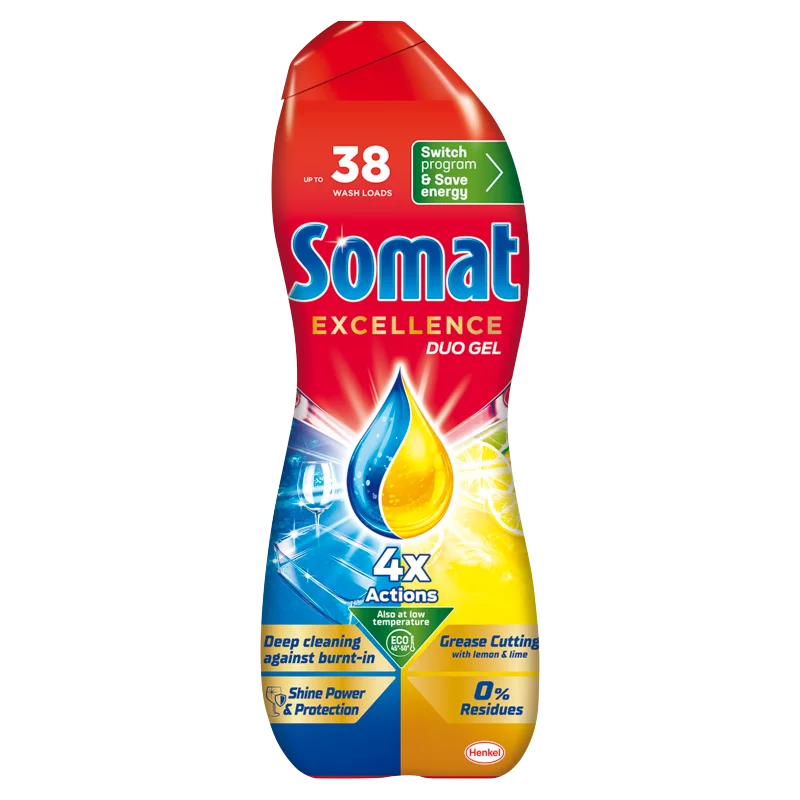Somat Excellence Duo Gel gépi mosogatószergél 38 mosogatás 684 ml 