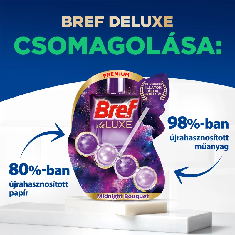 Bref DeLuxe Midnight Bouqet WC frissítő 3 x 50 g