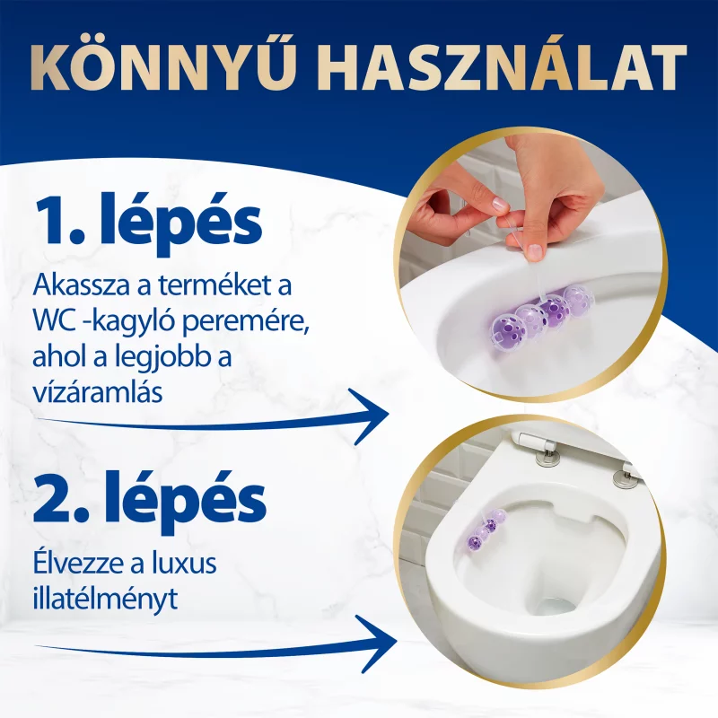 Bref DeLuxe Midnight Bouqet WC frissítő 3 x 50 g