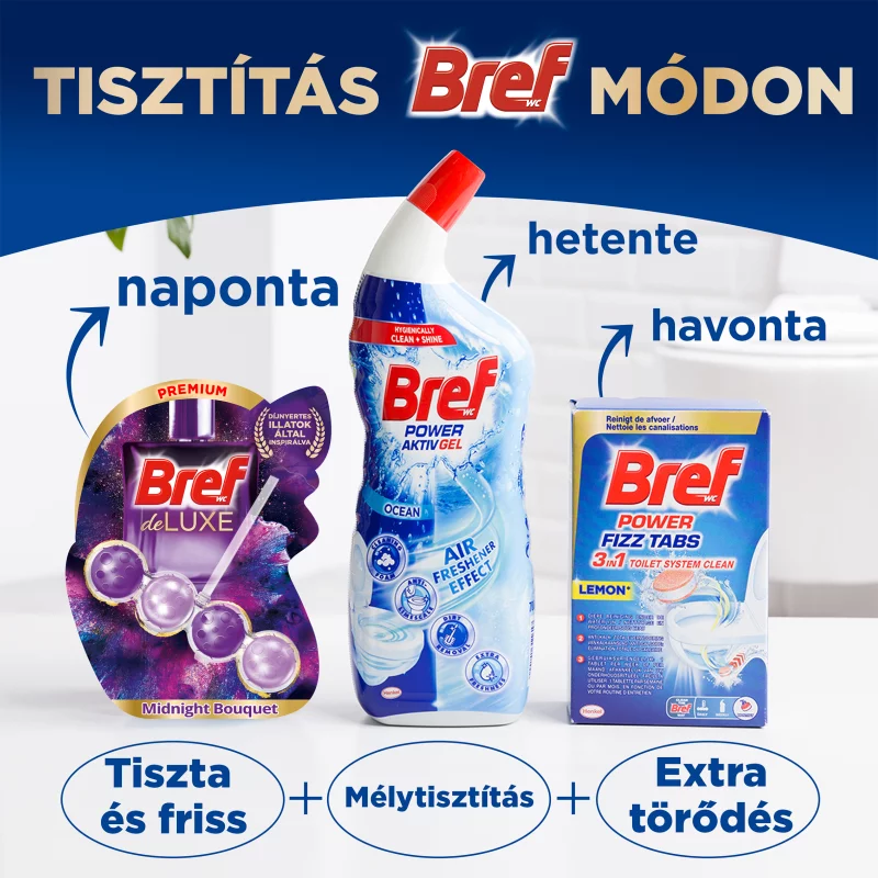 Bref DeLuxe Midnight Bouqet WC frissítő 3 x 50 g