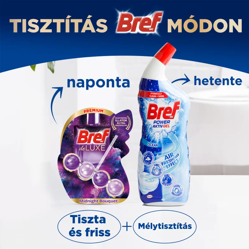 Bref DeLuxe Midnight Bouqet WC frissítő 3 x 50 g