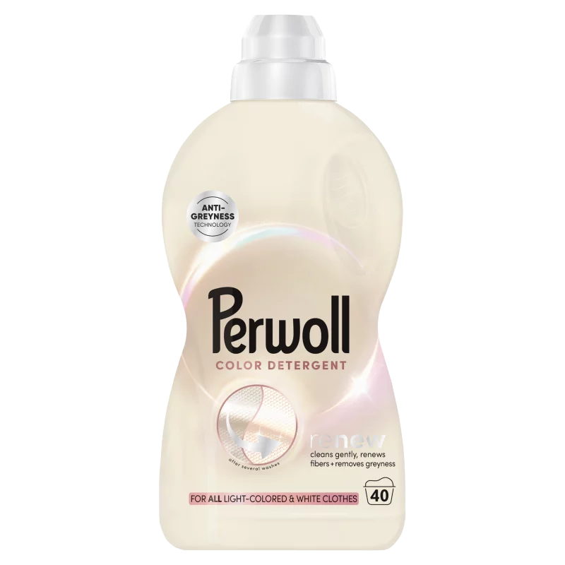 Perwoll Renew Color finommosószer minden világos és fehér színű ruhához 40 mosás 2 l