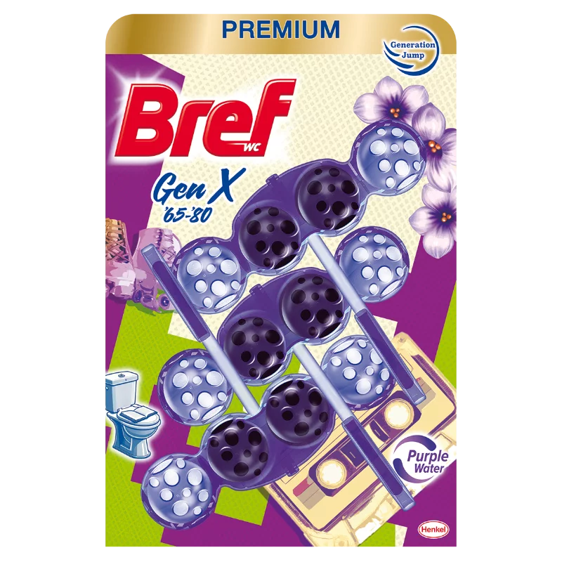 Bref wc tisztító 3x50g Color aktív Gen X