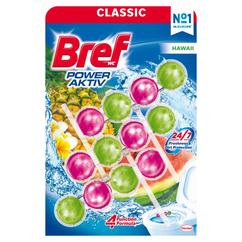 Bref Power Aktiv Hawaii WC frissítő 3 x 50 g