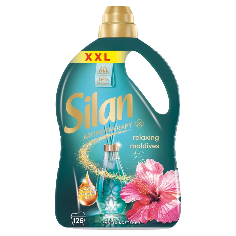Silan Aromatherapy Relaxing Maldives textilöblítő koncentrátum 126 mosás 2772 ml