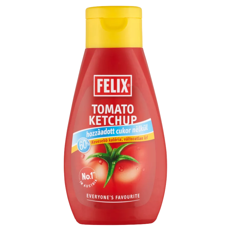 Felix ketchup hozzáadott cukor nélkül, édesítőszerrel édesítve 435 g