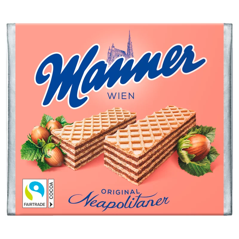 Manner mogyorókrémmel töltött ropogós ostyaszeletek 75 g