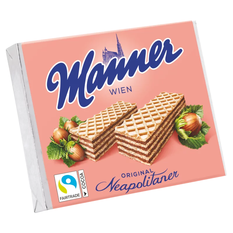 Manner mogyorókrémmel töltött ropogós ostyaszeletek 75 g