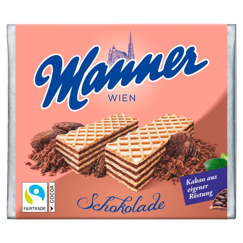 Manner csokoládékrémmel töltött ropogós ostyaszeletek 75 g 