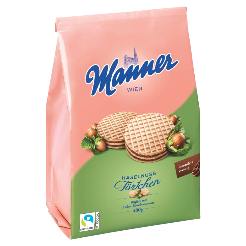 Manner kakaós-mogyorókrémmel töltött ostya 400 g
