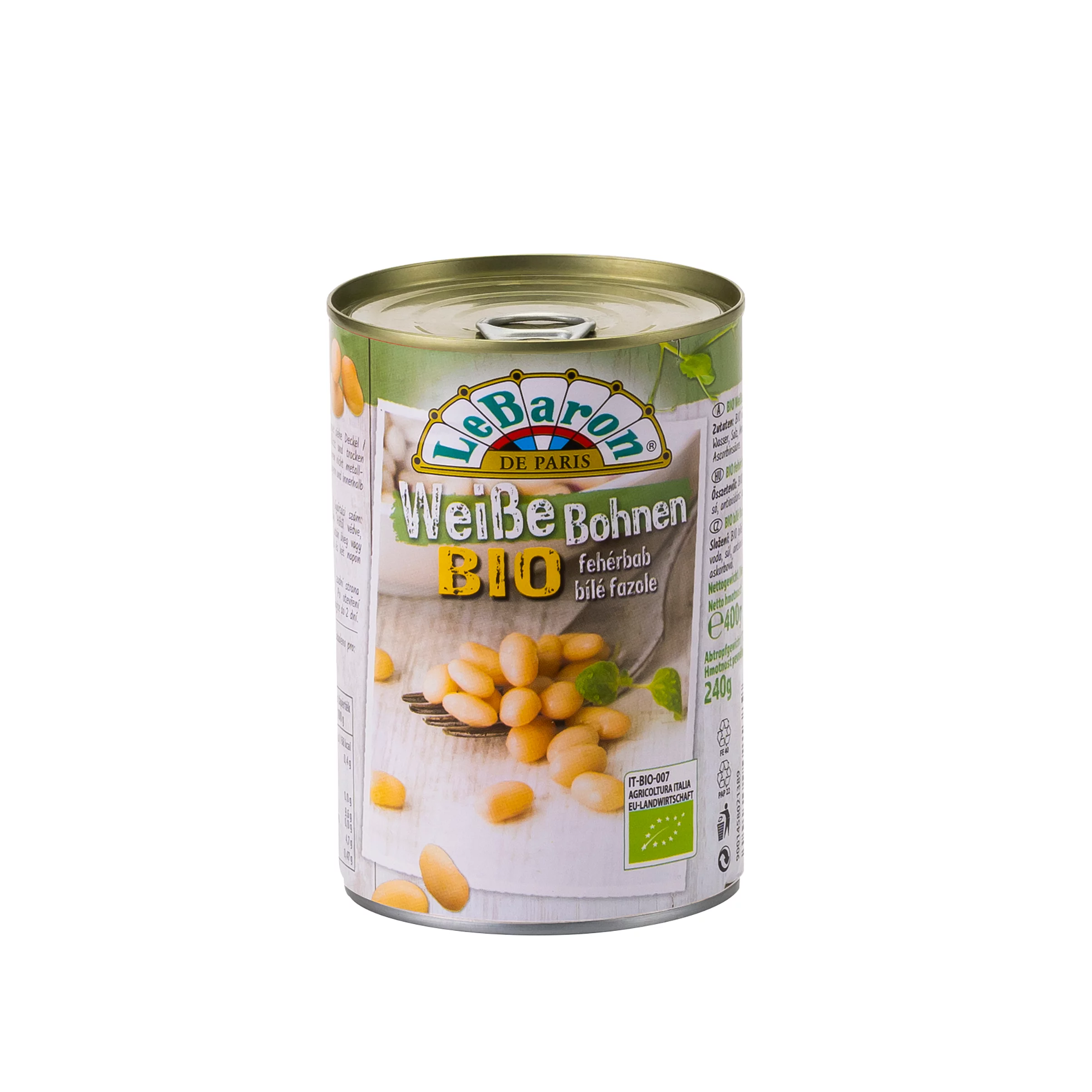 Le Baron fehérbab 400/240g Bio