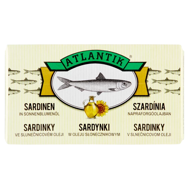 Atlantik szardínia napraforgóolajban 125 g