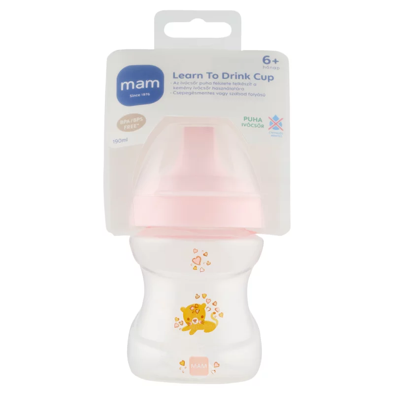 MAM Learn to Drink ivópohár 190ml lány
