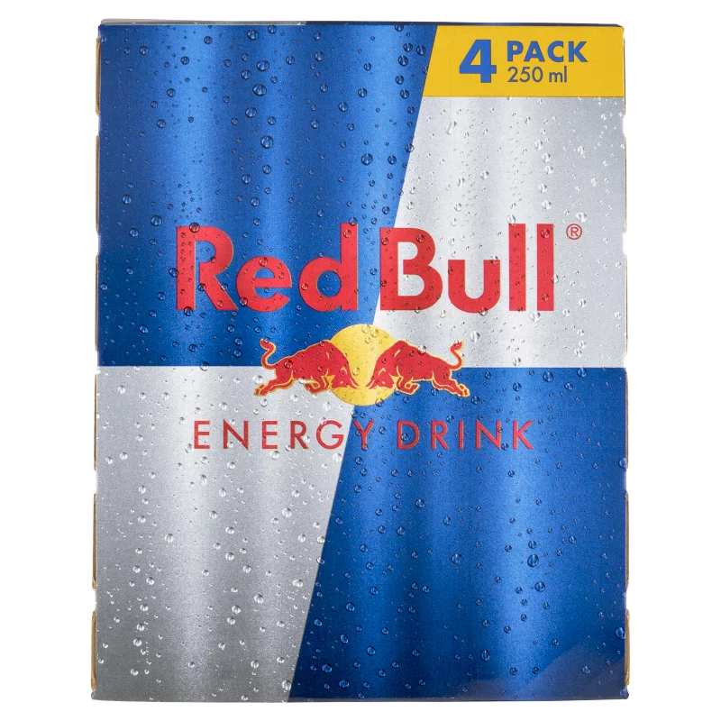 Red Bull magas koffeintartalmú szénsavas energiaital 4 x 250 ml 
