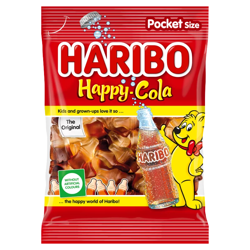 Haribo Happy Cola kólaízű gumicukorka 100 g