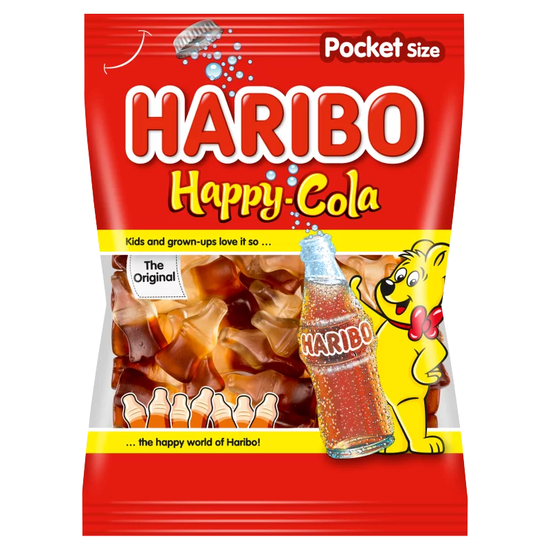 Haribo Happy Cola kólaízű gumicukorka 100 g