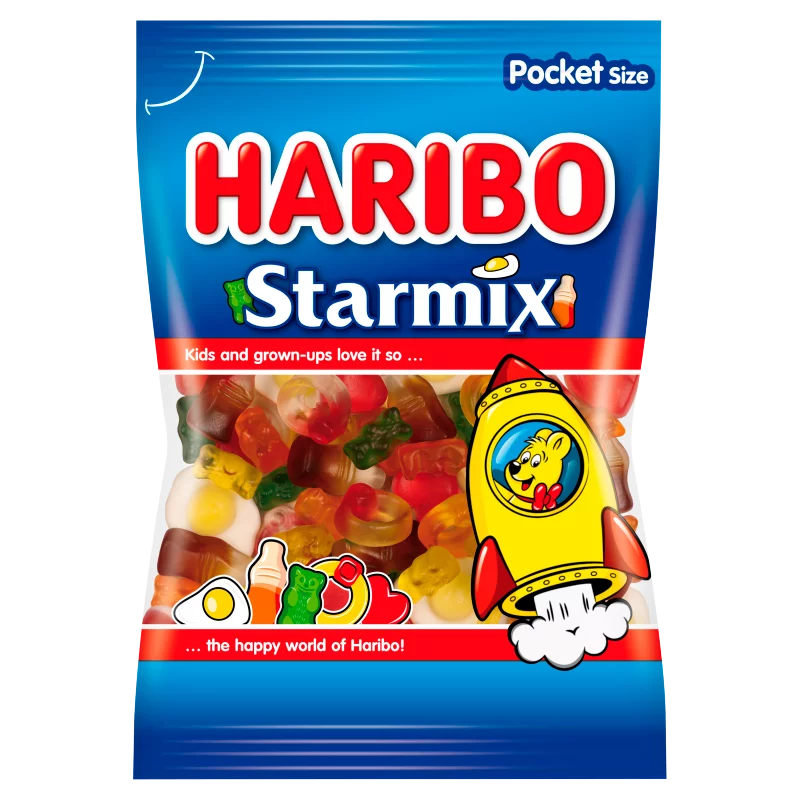 Haribo Starmix gyümölcs- és kólaízű gumicukorka 80 g