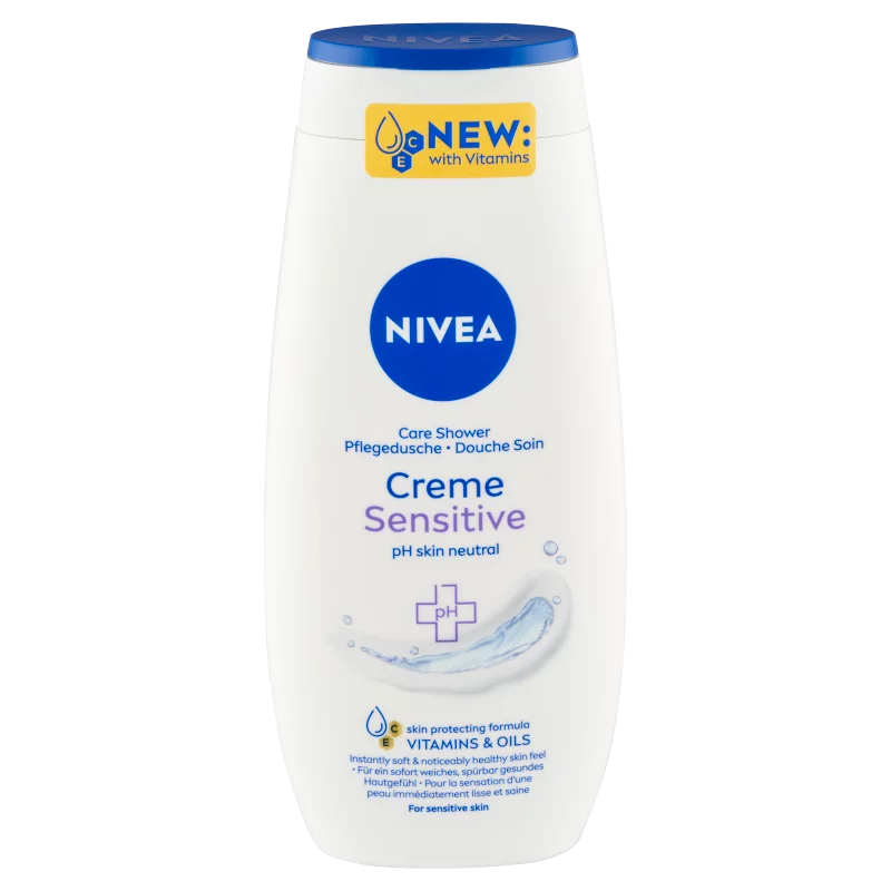 NIVEA Creme Sensitive gyengéd krémtusfürdő 250 ml