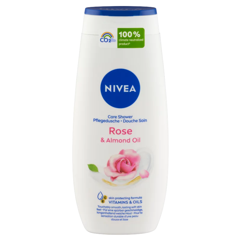 NIVEA Rose & Almond Oil ápoló hatású krémtusfürdő 250 ml