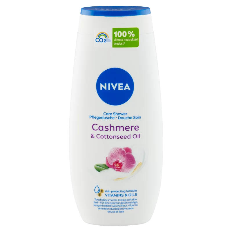 NIVEA Cashmere & Cottonseed Oil ápoló hatású krémtusfürdő 250 ml