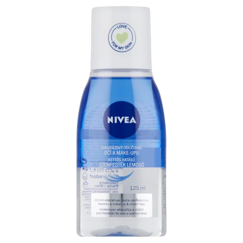 NIVEA Double Effect szemfestéklemosó 125 ml