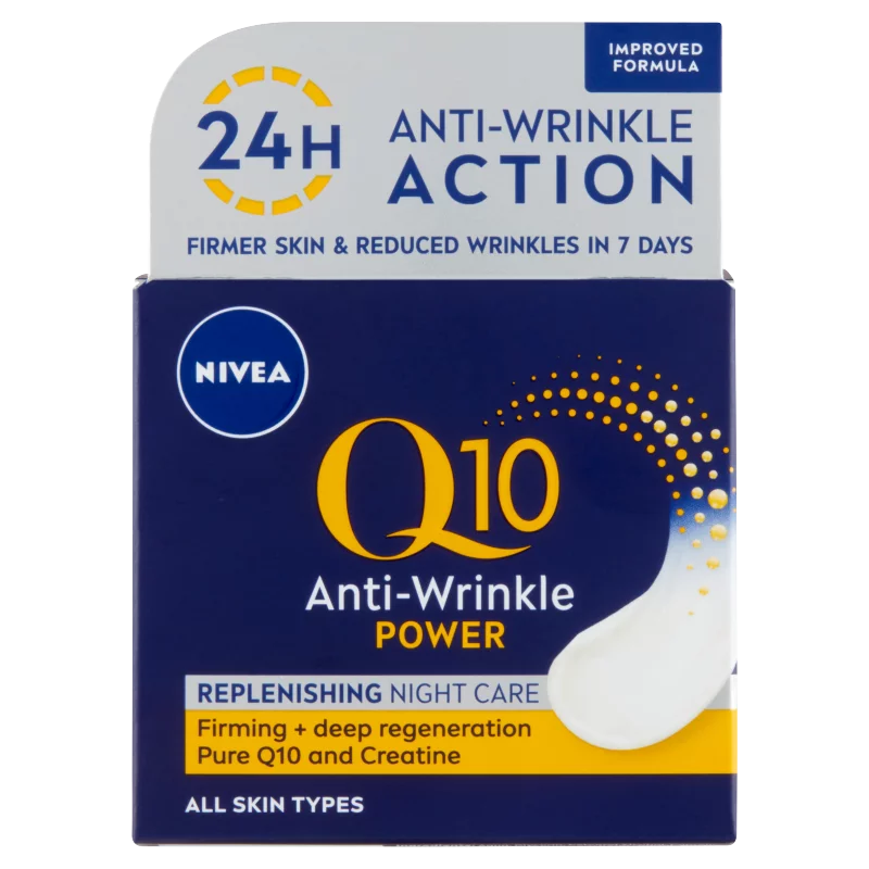 NIVEA Q10 Power ránctalanító éjszakai arckrém 50 ml