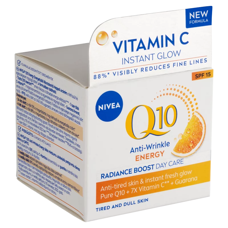 NIVEA Q10 Energy energetizáló ránctalanító nappali arckrém SPF 15 50 ml