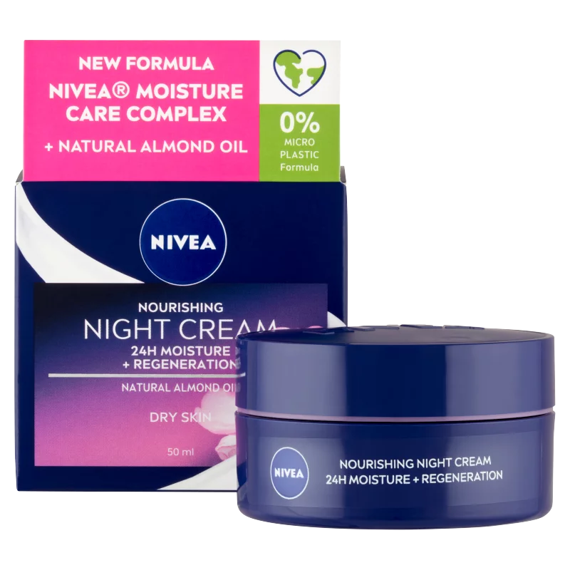 NIVEA gazdagon regeneráló éjszakai arckrém száraz, érzékeny bőrre 50 ml