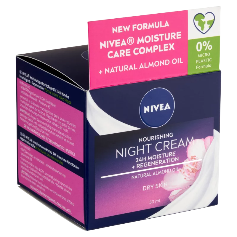 NIVEA gazdagon regeneráló éjszakai arckrém száraz, érzékeny bőrre 50 ml