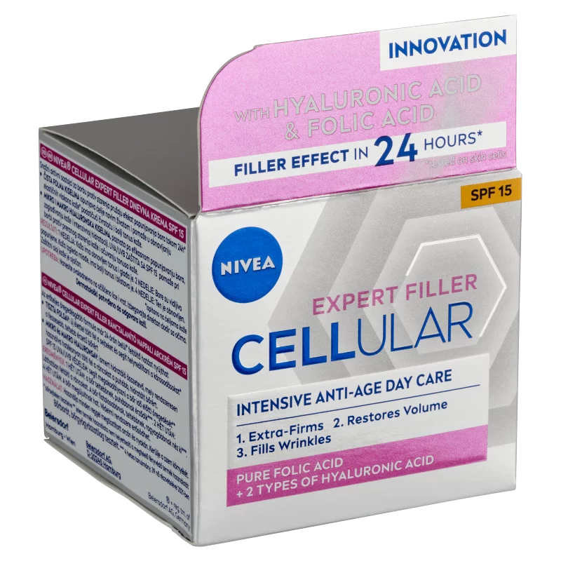NIVEA Cellular Expert Filler ránctalanító nappali arckrém SPF 15 50 ml