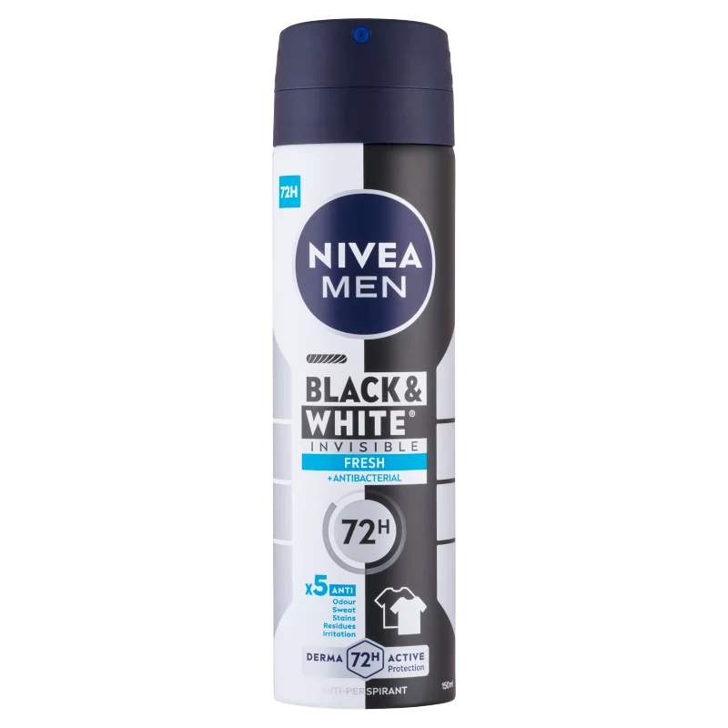 NIVEA MEN Black & White Invisible Fresh izzadásgátló 150 ml