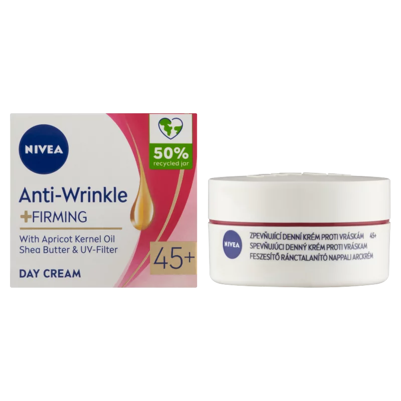 NIVEA Anti Wrinkle 45+ feszesítő ránctalanító nappali arckrém 50 ml