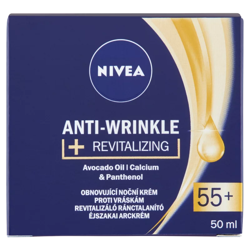 NIVEA Anti Wrinkle 55+ éjszakai arckrém 50 ml