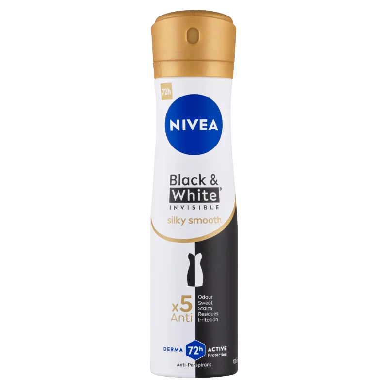 NIVEA Black & White Invisible Silky Smooth izzadásgátló 150 ml