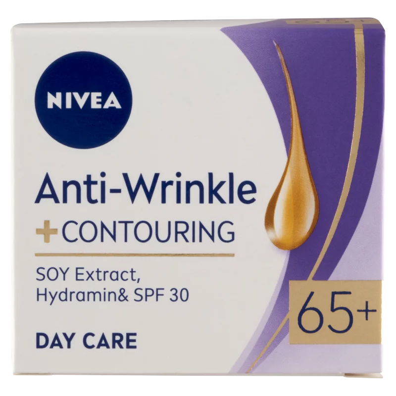 NIVEA Anti Wrinkle 65+ ránctalanító, feltöltő nappali arckrém 50 ml