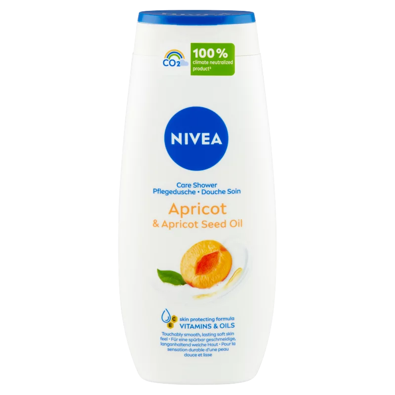 NIVEA Apricot & Apricot Seed Oil ápoló hatású krémtusfürdő 250 ml