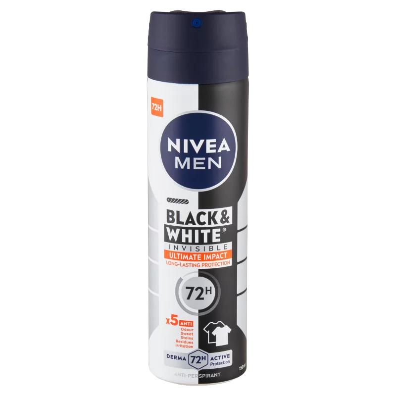 NIVEA MEN Black & White Invisible Ultimate Impact izzadásgátló 150 ml