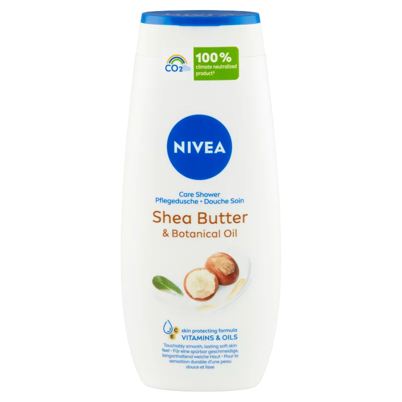 NIVEA Shea Butter & Botanical Oil ápoló hatású krémtusfürdő 250 ml