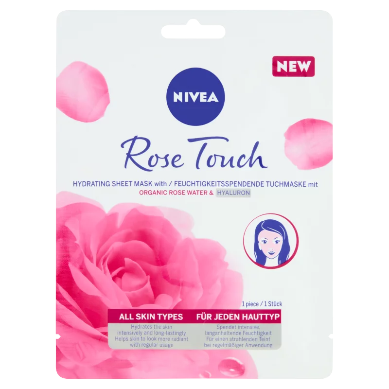 NIVEA Rose Touch szépítő fátyolmaszk