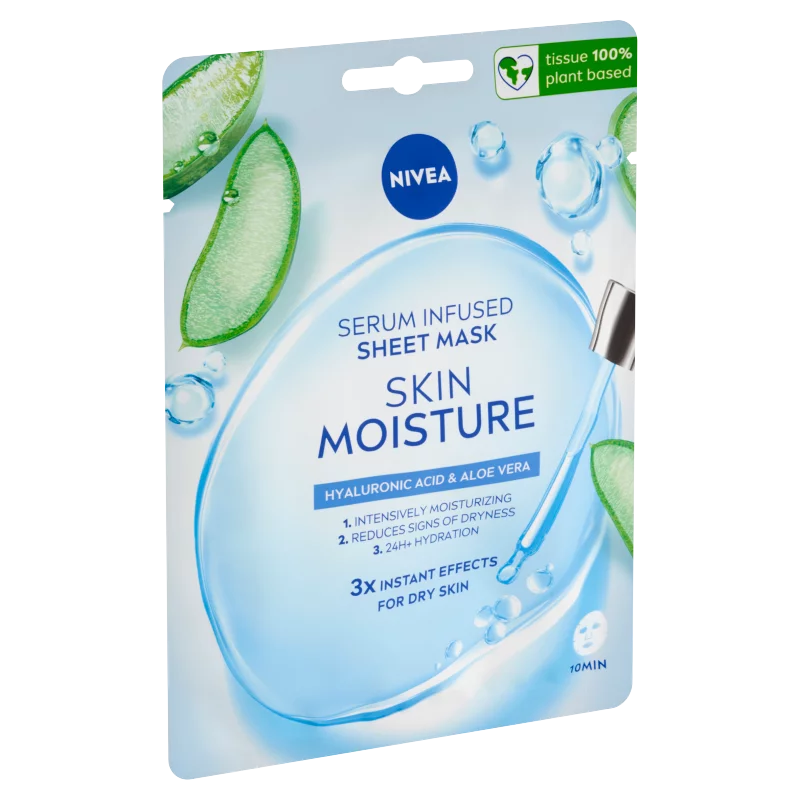 NIVEA Skin Moisture szérummal átitatott fátyolmaszk 1 db