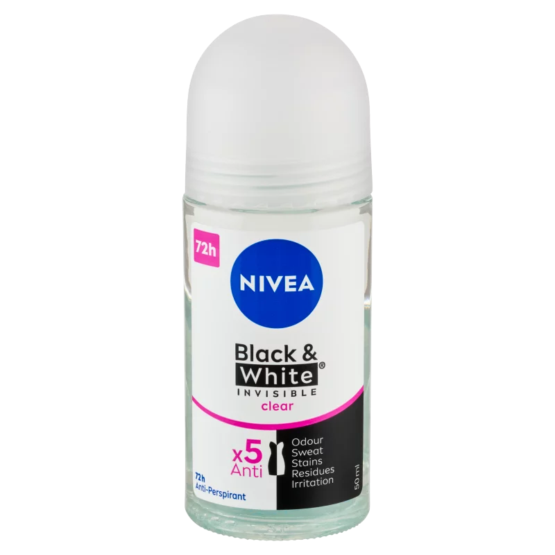 NIVEA Black & White Invisible Clear izzadásgátló 50 ml