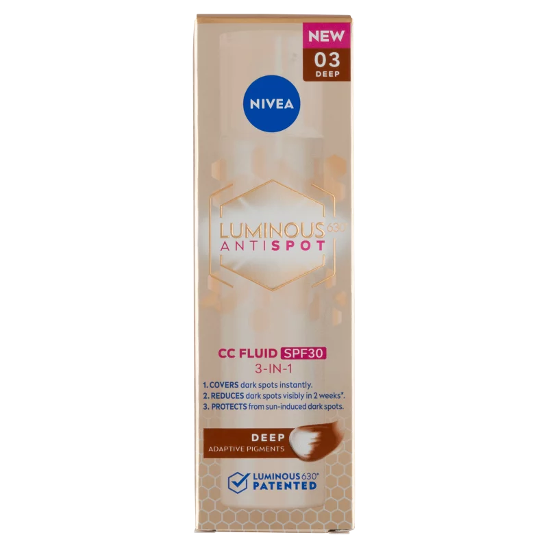 NIVEA Cellular Luminous630 sötét pigmentfoltok elleni CC fluid FF30 40 ml 
