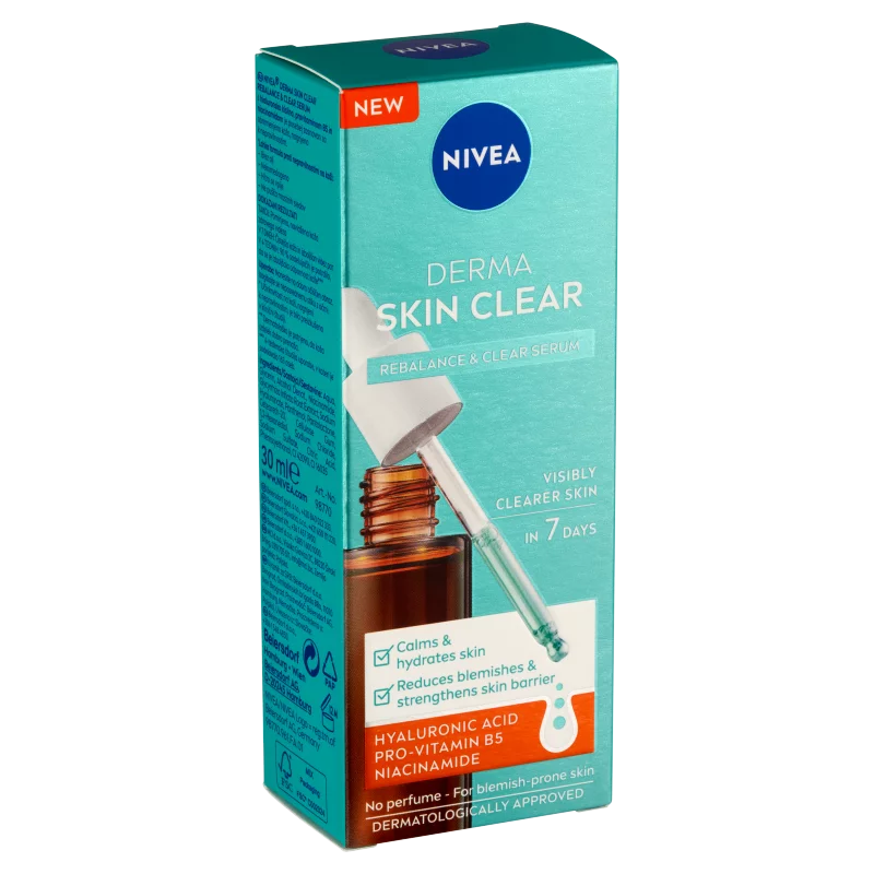 NIVEA Derma Skin Clear kiegyenlítő & tisztító szérum 30 ml