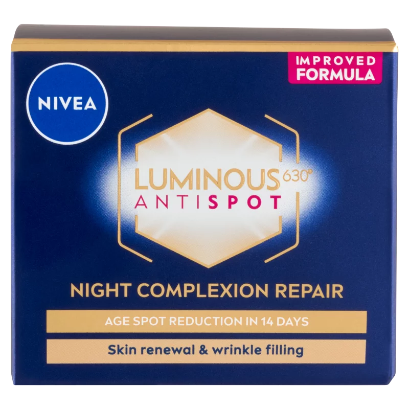 NIVEA Luminous630 pigmentfoltok elleni éjszakai arckrém 50 ml 