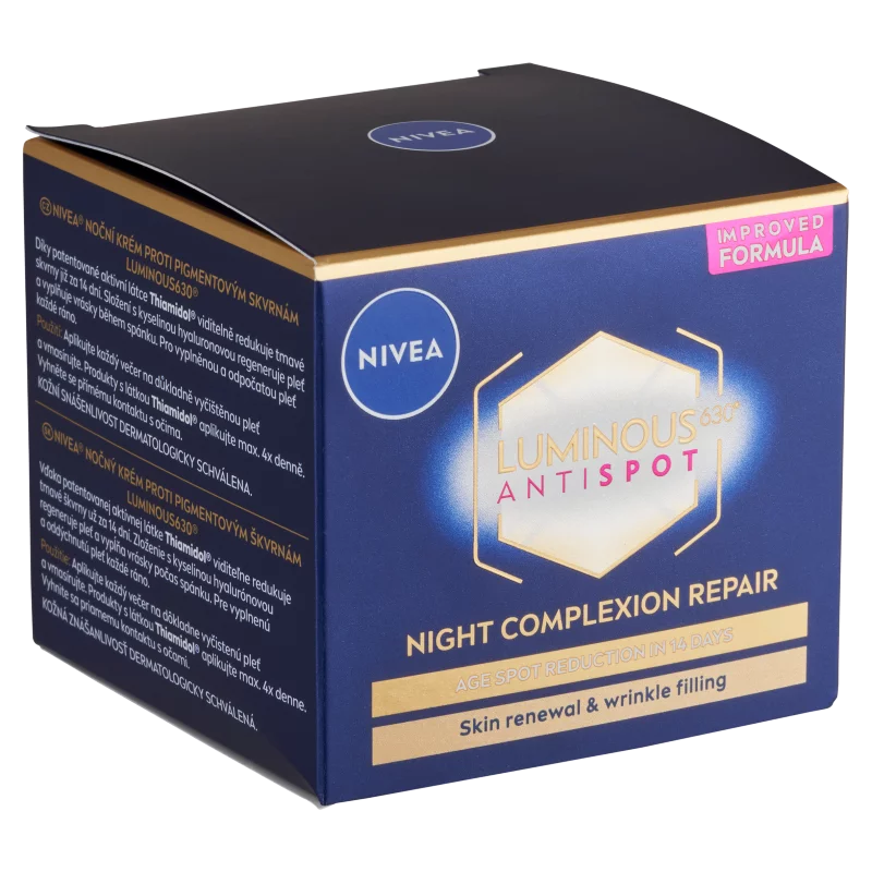NIVEA Luminous630 pigmentfoltok elleni éjszakai arckrém 50 ml 
